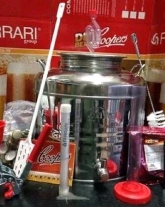 KIT BIRRA CON FUSTO IN ACCIAIO DA 30 LITRI 