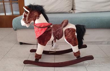 Cavallo a dondolo peluche con suoni e canzoni