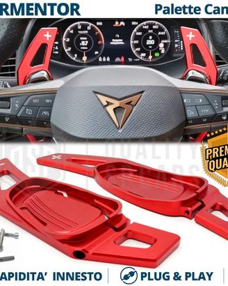PALETTE Cambio al Volante per CUPRA Paddle Rosse