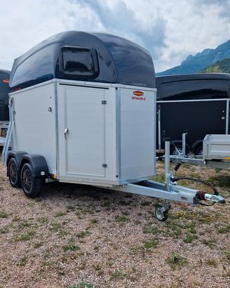 Trailer van trasporto cavalli in allu