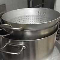 Pentola e scolapasta in acciaio inox