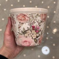 Vaso con decoro rose