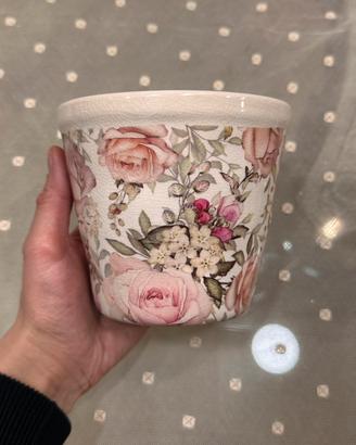 Vaso con decoro rose