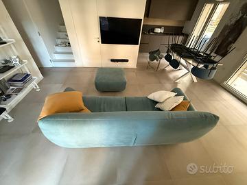 Divano Dondi Salotti “Tropea” con Pouf coordinato