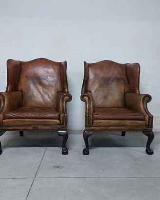 Coppia di poltrone chesterfield bergere... chester