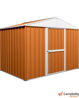 Capanno box esterno lamiera 360x175 legno chiaro