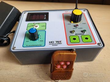 Alimentatore con radiocomando per treni elettrici