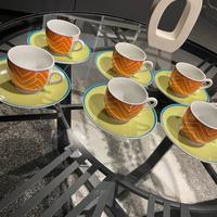 Set 6 tazzine da caffè vintage tognana