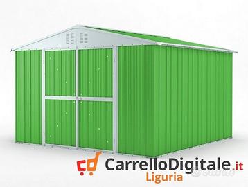 Box struttura lamiera Acciaio 327x307 verde chiaro