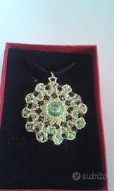 Ciondolo Verde/Argento