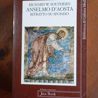 Anselmo d'Aosta. Ritratto su sfondo