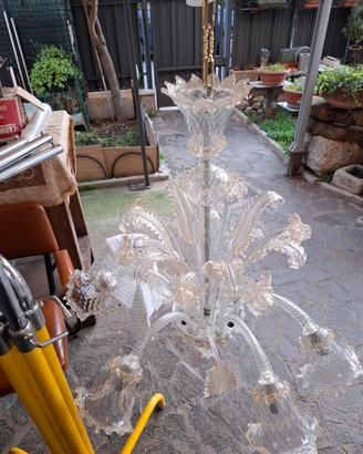 lampafario a 6 luci murano