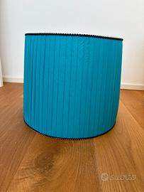 Paralume artigianale Made in Italy turchese