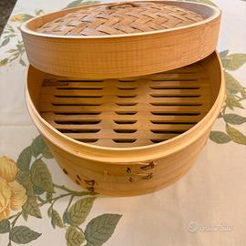 Cestelli in bambù per cottura a vapore