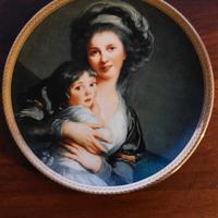 piatto decorativo Madame Vigée Lebrun et sa fille
