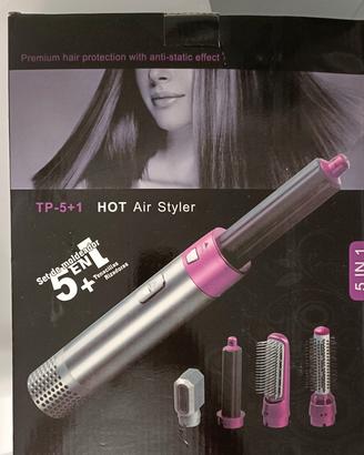 Phon/Spazzola/Arricciacapelli NUOVO  5 in 1 