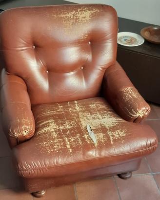 Grande e comoda poltrona da sistemare vintage '50