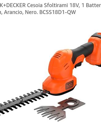 TAGLIA SIEPI A BATTERIA 18 VOLT BLACK & DECKER 