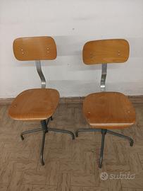 sgabelli industriali vintage 