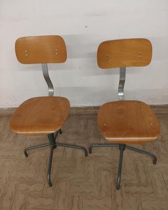 sgabelli industriali vintage 