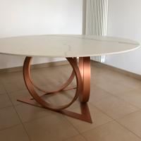 Tavolo da pranzo rotondo in gres