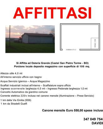Deposito Magazzino Spese Incluse