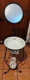 Antico set da toilette S.C. Richard in porcellana