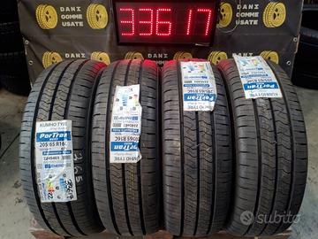 4 GOMME NUOVE 205 65 16C PER FURGONE DELLA KUMHO