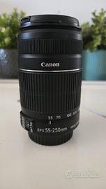 Canon teleobiettivo EF-S 55-250mm 