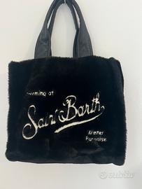 Borsa evo pelliccia Saint Barth