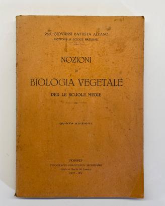 Nozioni di biologia vegetale per le scuole medie