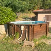 piscina di legno di pino impregnato misure 657x407
