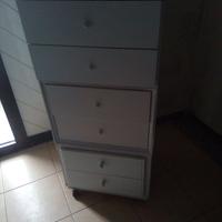 cassettiera con 6 cassetti e ruote