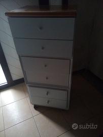 cassettiera con 6 cassetti e ruote