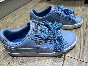 Sneakers donna puma basket  viola n* 36.Come nuove