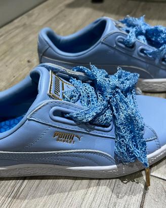 Sneakers donna puma basket  viola n* 36.Come nuove
