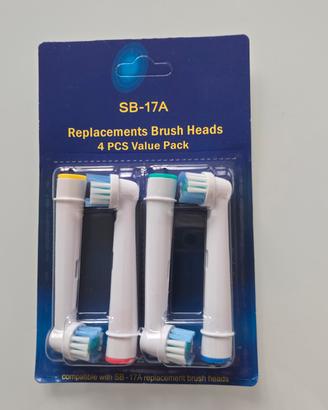 Testine di ricambio compatibili oral b (non io)