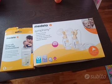 Set doppio allattamento e sacchetti per latte