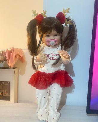 Bambola reborn 55 cm in silicone