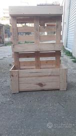 Fioriera realizzata in pallet