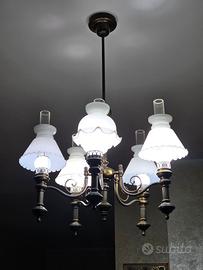 Lampadario in ottone 