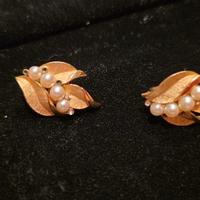 Trifari collier collana e orecchini dorati anni 60