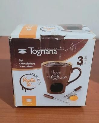 Tognana Cioccolatiera con 2 forchettine I love cho