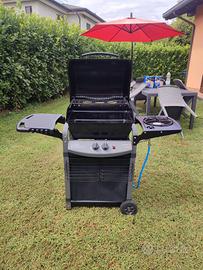 barbecue a gas