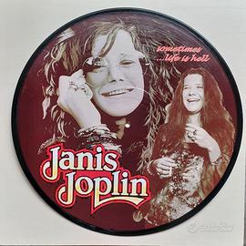 Vinile 33 giri da parete omaggio a Janis Joplin 