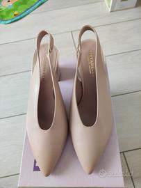 scarpe decollete' beige donna n.37