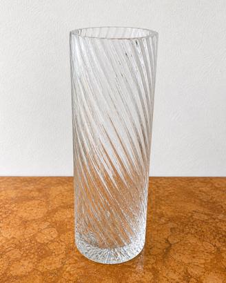 Vaso in vetro a spirale