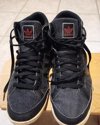Scarpe Adidas tela Nere alte uomo 42 2/3