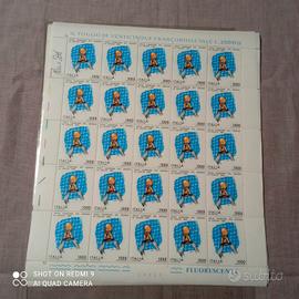 Dino Zoff francobolli firmati anno 1982  foglio co