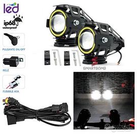 2 Fari supplementari moto U7 LED universale moto